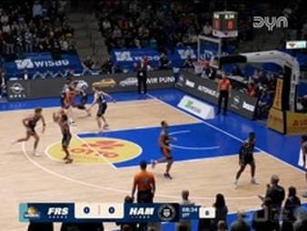 Spiel Highlights zu SKYLINERS Frankfurt - Veolia Towers Hamburg