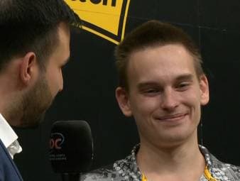 Pietreczko und Wright äußern sich nach dem spektakulären Finale auf der Bühne.