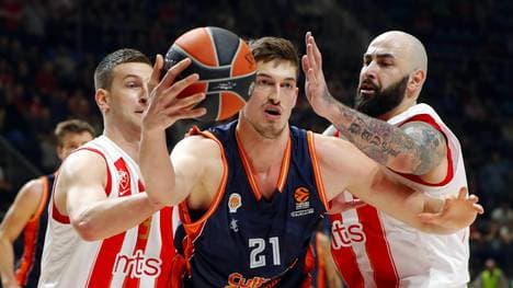 Tibor Pleiß machte für Valencia durchschnittlich 9,8 Punkte