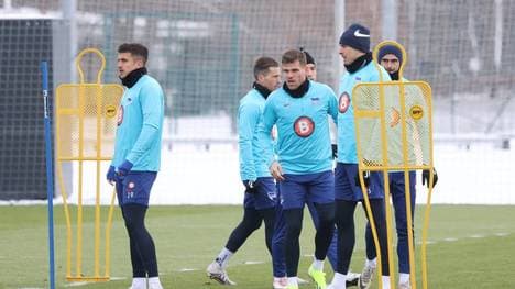 Das erste Hertha-Training nach dem Tod von Kay Bernstein