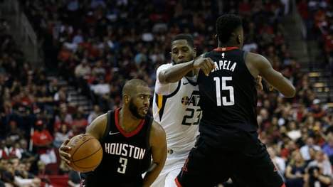 Chris Paul (l.) hat mit den Houston Rockets das Finale der Western Conference erreicht