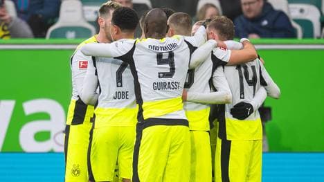 Der BVB feierte einen späten Sieg in Wolfsburg