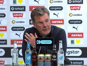 Dieter Hecking und der VfL Wolfsburg retten sich in die Relegation. Seinen Wunschgegner und seine Herangehensweise offenbart der Wölfe-Coach auf der Pressekonferenz. 
