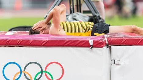 Niklas Kaul musste über die 400 m verletzt aufgeben