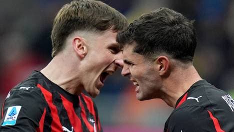 Christian Pulisic (r.) glänzte im Mailand-Derby