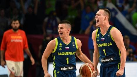 Gegen Titelverteidiger Spanien gelang dem Team aus Slowenien eine Top-Performance