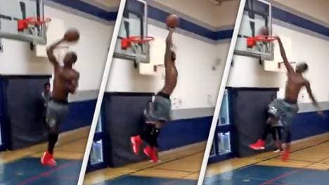 Andrew Wiggins sorgt für das Highlight des Trainings