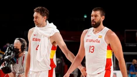 Pau (l.) und Marc Gasol (r.) sagen adiós