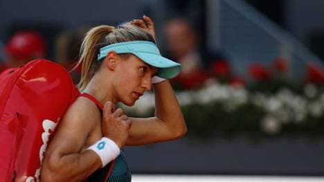 Lessja Zurenko (Bild) musste ihr Duell gegen Aryna Sabalenka wegen einer Panikattacke absagen