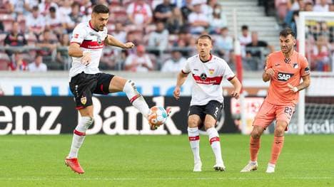 Auch Konstantinos Mavropanos (l.) traf beim Sieg des VfB Stuttgart über die TSG Hoffenheim