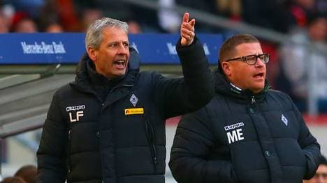 Max Eberl (r.) hat Lucien Favre nach Mönchengladbach geholt