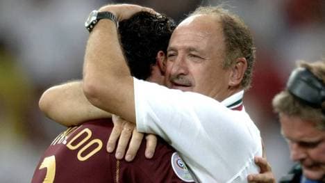 Luiz Felipe Scolari mit Cristiano Ronaldo 