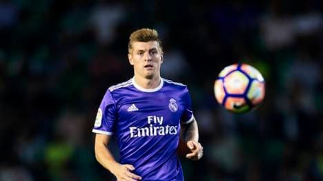 Toni Kroos am Ball für Real Madrid