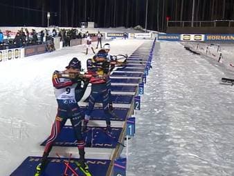 Der Biathlon-Weltcup in Kontiolahti findet seinen Abschluss mit dem Massenstart der Männer. Im Kampf um den Sieg kommt es zu einem Showdown im letzten Schießen, die deutschen Athleten können dort allerdings nicht mitreden.