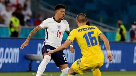 Jadon Sancho stand für England bei der EM erstmals in der Startelf