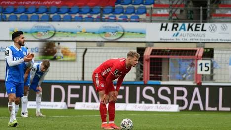 Jann-Fiete Arp verwandelte einen Elfmeter, konnte die Pleite von Bayern II aber nicht verhindern