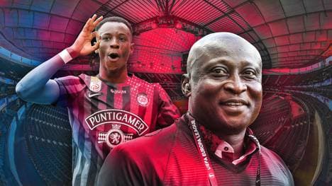 Wechselt Kevin Yeboah (l.) zu Eintracht Frankfurt? Onkel Anthony Yeboah klärt bei SPORT1 auf