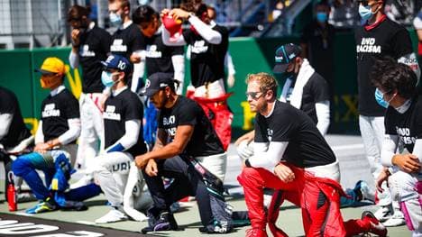 Der Kniefall in der Formel 1 bleibt weiterhin ein Streitthema