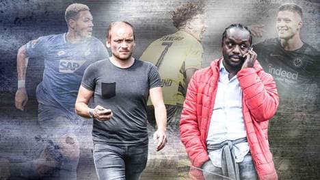 Markus Pilawa (l.) leitet die Scouting-Abteilung des BVB, Ben Manga die von Eintracht Frankfurt