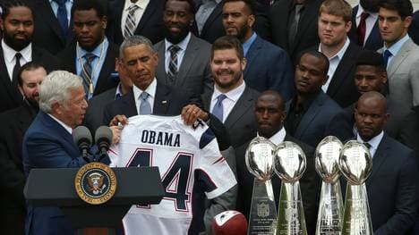 President Obama Hosts The Super Bowl Champion New England Patriots At The White House