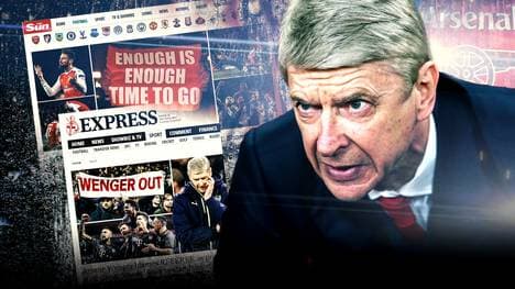 Arsene Wenger muss nach dem Aus im Champions League Achtelfinale gegen den FC Bayern München harte Kritik aushalten