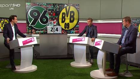 Moderator Oliver Schwesinger (l.) mit Ingo Anderbrügge (M.) und Thomas Strunz