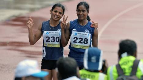Dutee Chand und Asha Roy