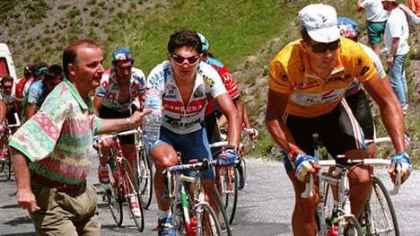 1993 an der Bonette: Miguel Indurain in Gelb