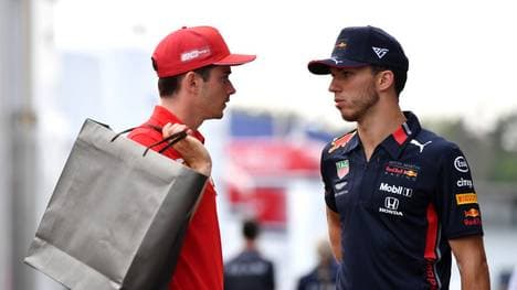 Charles Leclerc (l.) und Pierre Gasly haben mit Anthoine Hubert einen Freund verloren