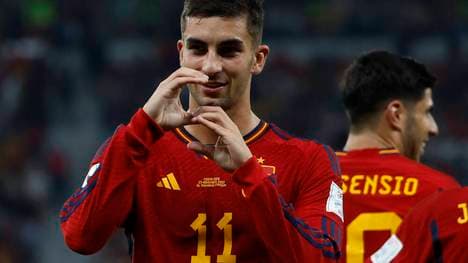 So bejubelte Ferran Torres seine Tore gegen Costa Rica