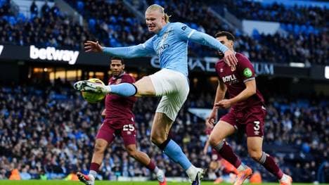 Man-City-Stürmer Erling Haaland ist nur schwer zu bremsen! 