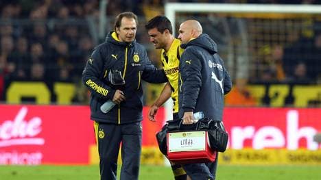 Sokratis von Borussia Dortmund v Borussia Moenchengladbach - Bundesliga