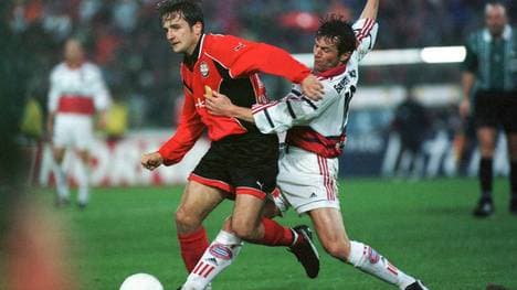 Thomas Sobotzik (l.) bekam es Ende der 1990er-Jahre beim FC Bayern auch mit Lothar Matthäus zu tun