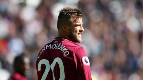 Premier League: Andrij Jarmolenko erleidet Achillessehnenriss, Andrij Jarmolenko spielt seit dieser Saison für West Ham United 