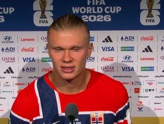 Doppelpacker Erling Haaland zeigte sich nach Norwegens 4:1 gegen den Irak selbstbewusst. Im Vergleich mit Harry Kane und Kylian Mbappé bleibt er jedoch bescheiden.