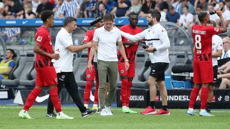 Oliver Glasner kritisierte nach dem 1:1 gegen Hertha BSC die SGE-Abwehr