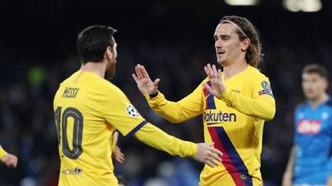 Antoine Griezmann (r.) erzielte das Tor für Barcelona