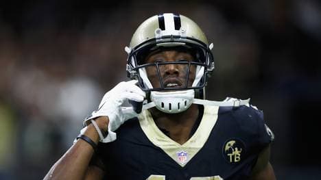 So feierte Michael Thomas von den New Orleans Saints seinen Touchdown gegen die Rams
