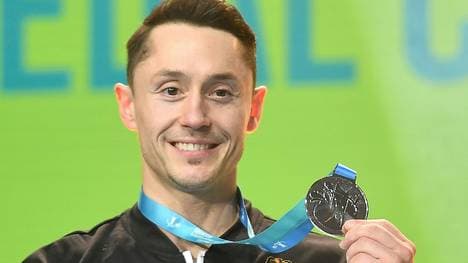 Stolzer Silbermedaillengewinner: Andreas Toba 