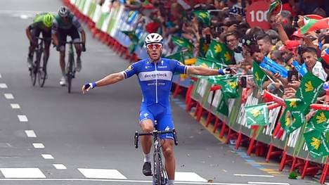 Philippe Gilbert gewinnt nach über 170 gefahrenen Kilometern mit einem hauchzarten Vorsprung