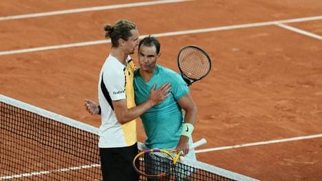 Zverev und Nadal 2024 in Paris