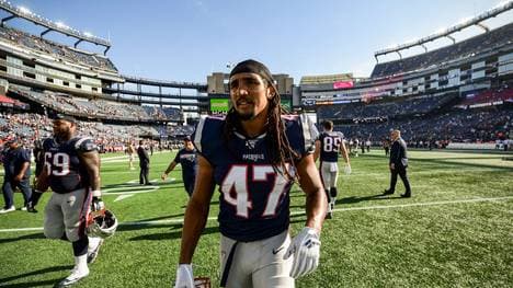 Jakob Johnson ist Fullback im Kader der New England Patriots