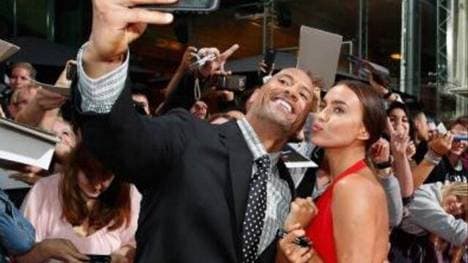 Beste Stimmung bei The Rock und Irina Shayk.