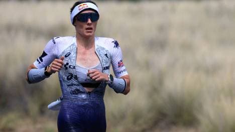 Charles-Barclay auf der Laufstrecke von Kailua-Kona