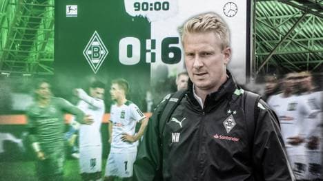 Mike Hanke (v.) hat das Gladbacher Debakel gegen Freiburg getroffen