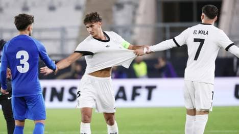 Bischof führte die DFB-Auswahl als Kapitän aufs Feld