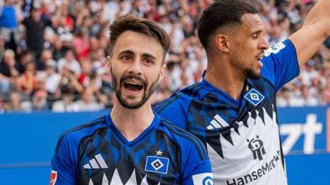Fabio Vieira bejubelt seinen Treffer beim Sieg in Frankfurt