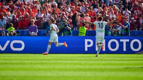 Florian Grillitsch jubelt über das 1:0 gegen die Niederlande
