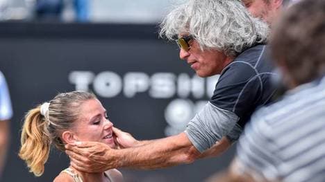 Camila Giorgi wurde auf der Tennistour stets von Vater Sergio begleitet 