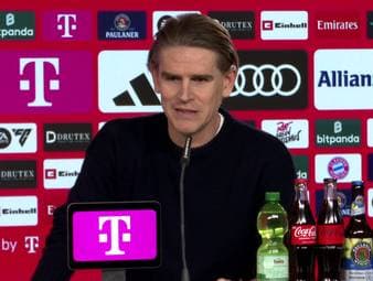 Christoph Freund verkündet auf der Pressekonferenz vor dem Spiel gegen den Hamburger SV die Entscheidung Leon Goretzkas - und offenbart den Verlauf der vergangenen Tage. 